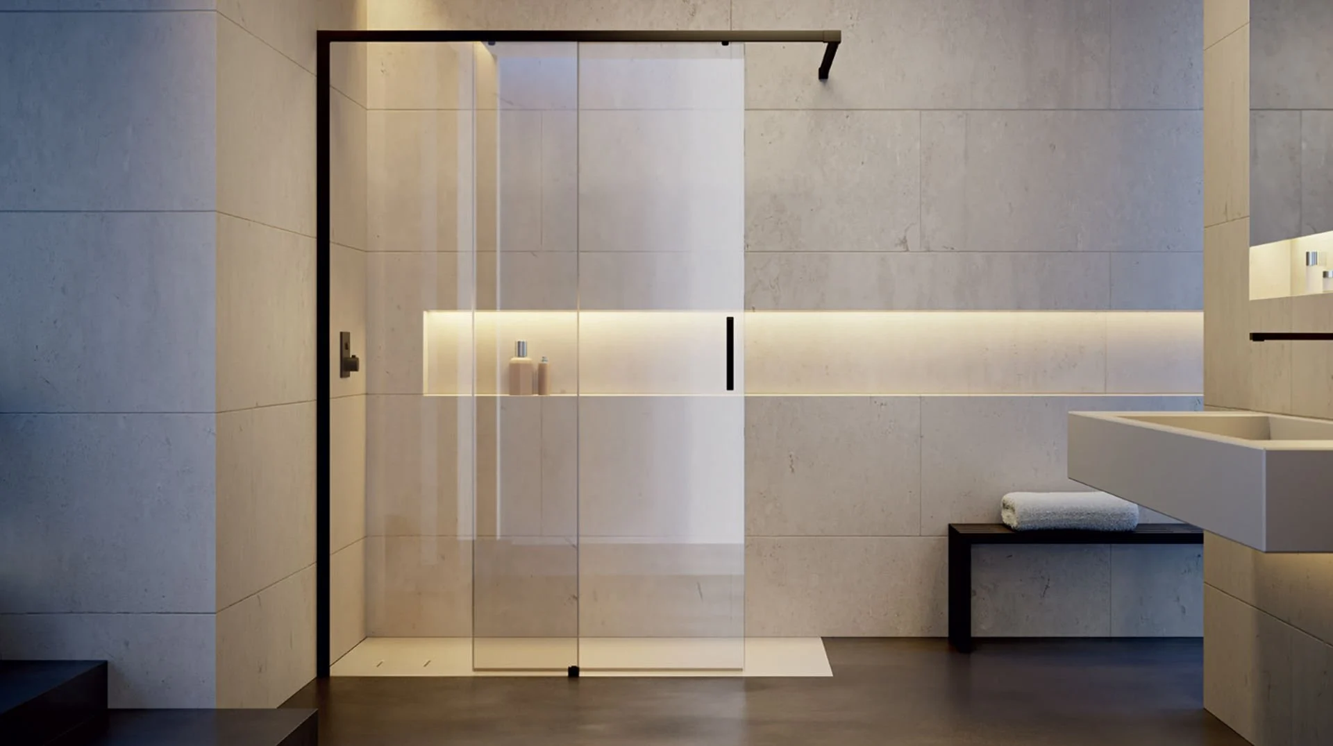 Vita KY S K1S1 T WALK-IN Kapısız Çözüm Kayar Kapı