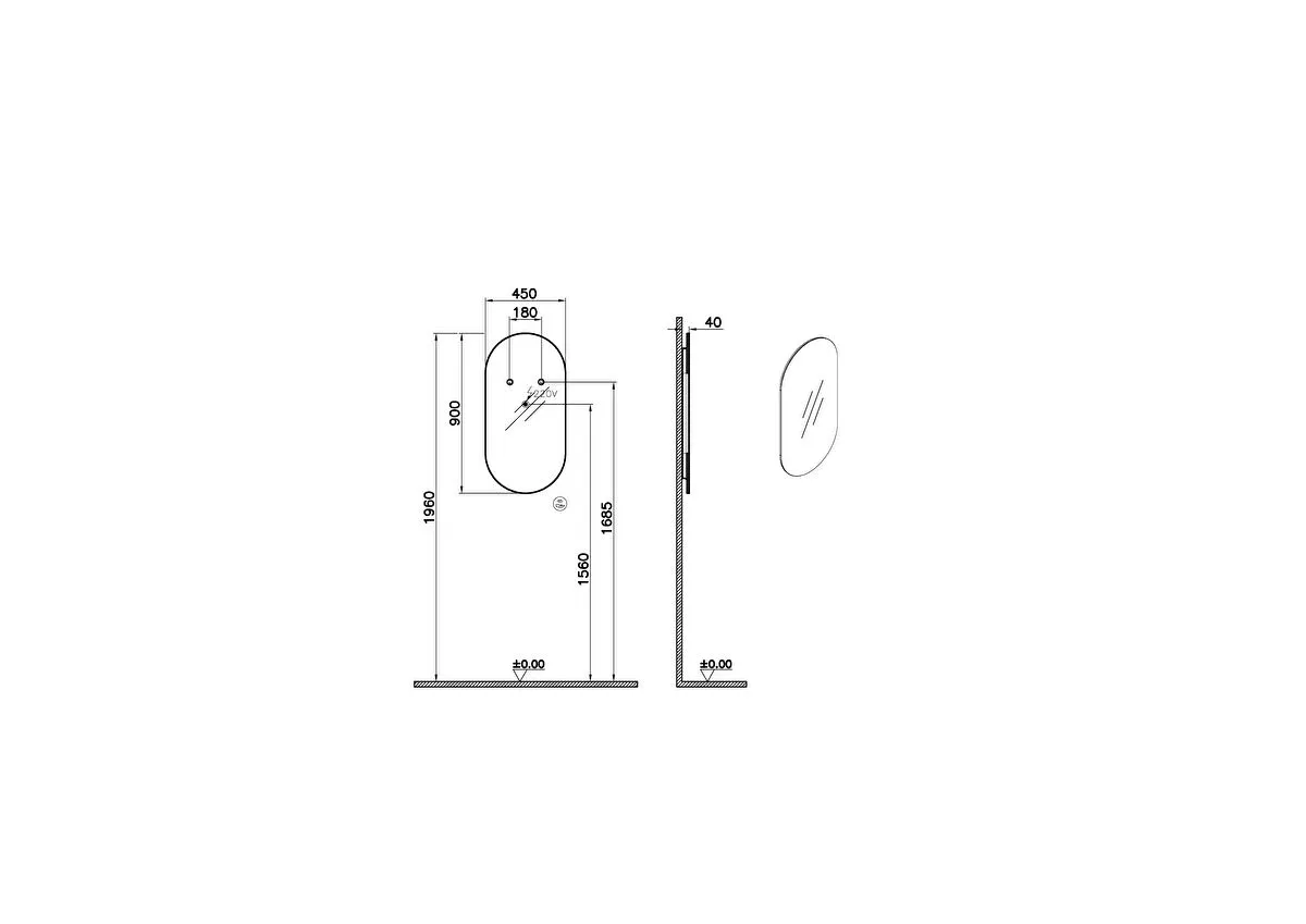 Prime Oval Ayna 80443