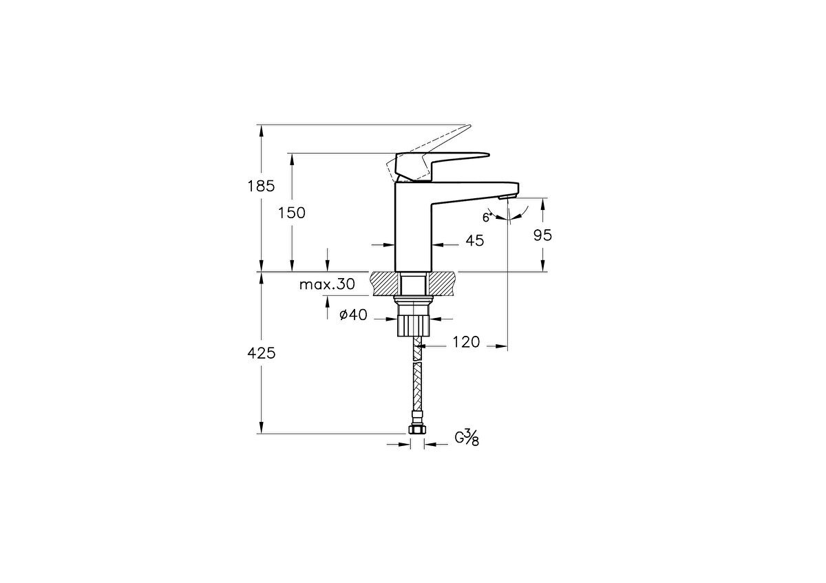 Root Square Blueco Lavabo Bataryası A4273234ENR