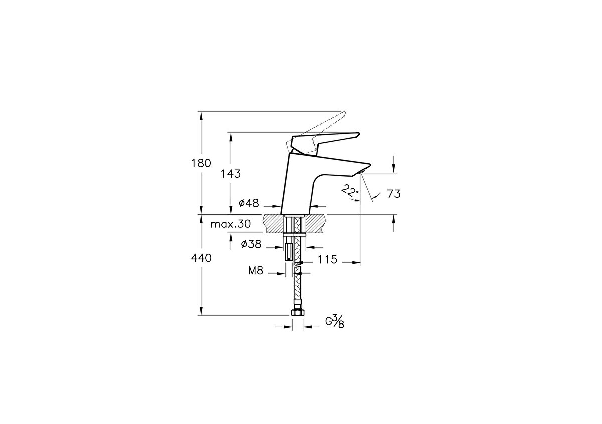 Solid S Lavabo Bataryası A42440