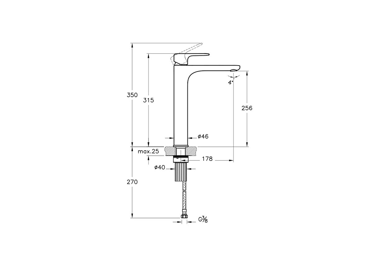 Root Round Lavabo Bataryası A42707